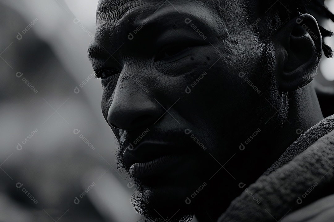 Ilustração de Homem com barba e bigode