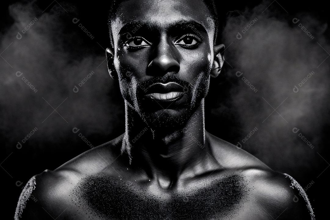 Ilustração o clássico masculino em preto e branco