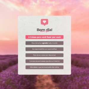 Frase Motivacional Bom dia Social Media PSD Editável
