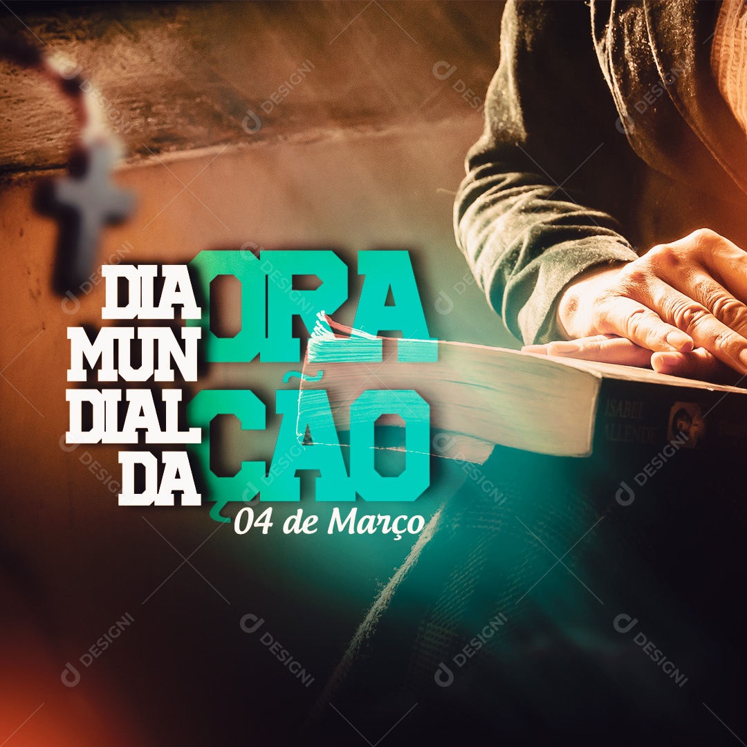 Social Media Dia Mundial da Oração 4 de Março PSD Editável