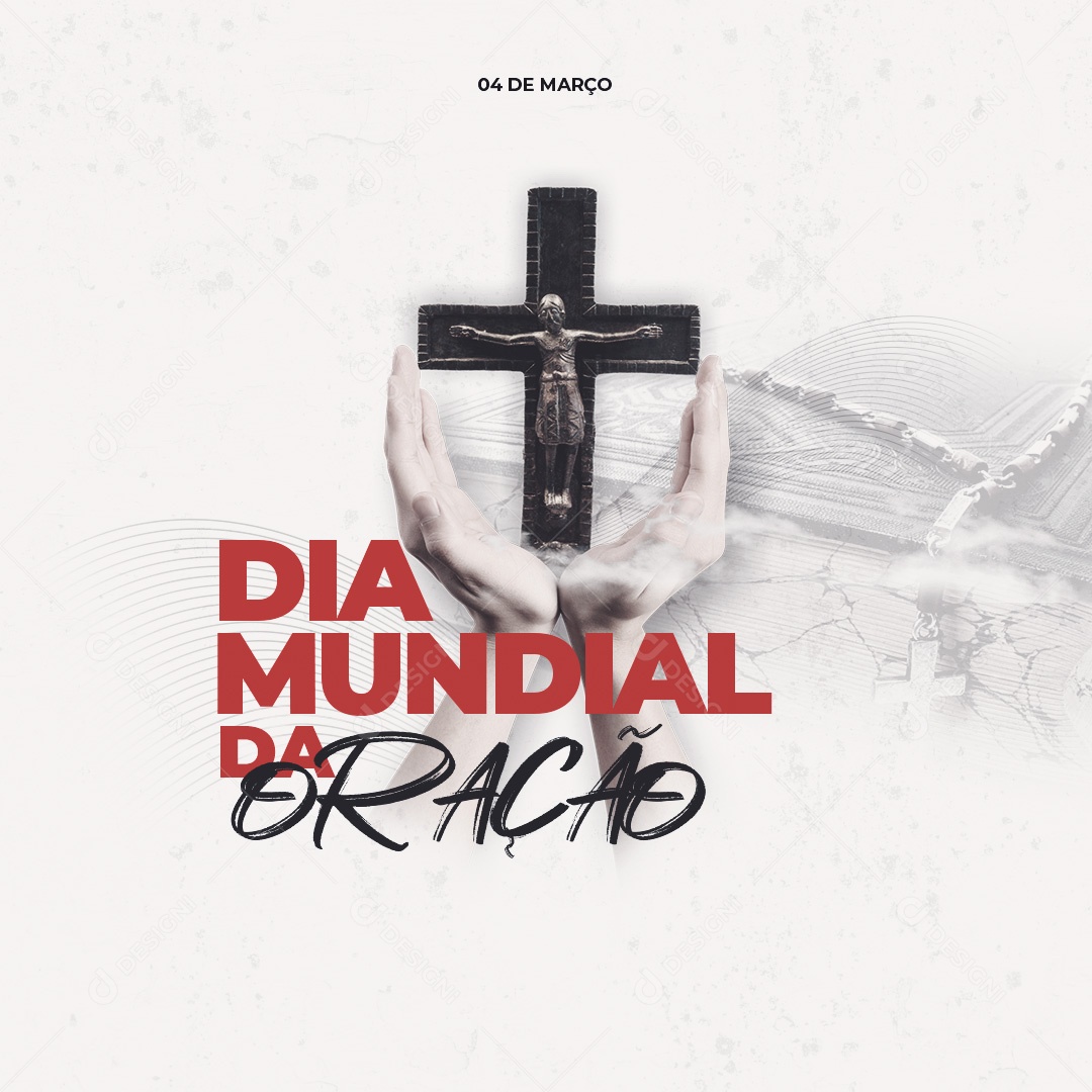 Dia Mundial da Oração 4 de Março Social Media PSD Editável