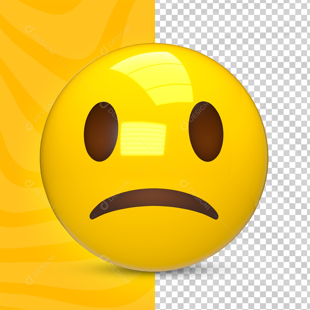 Emoji 3d Triste Infeliz PSD