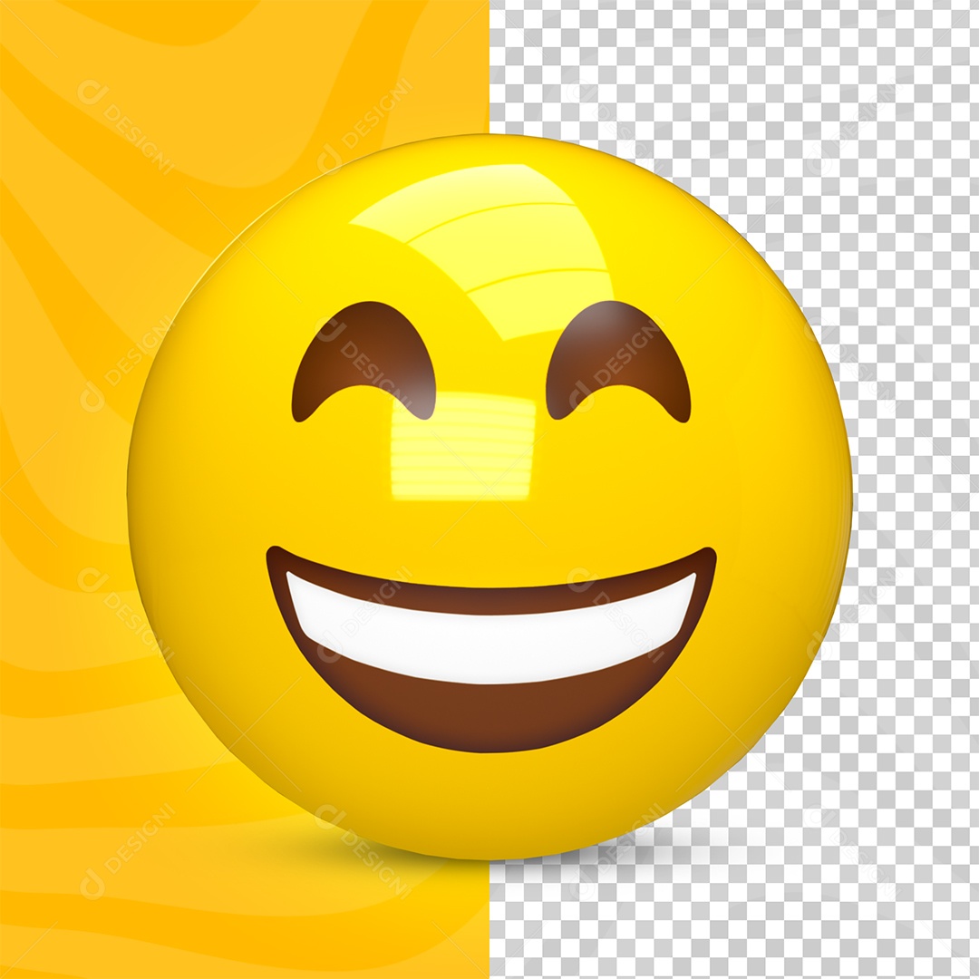 Emoji Feliz Carrinha do WhatsApp PSD