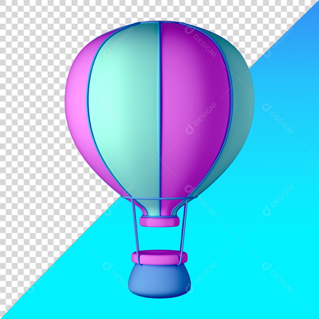 Balão 3D PNG Transparente Sem Fundo