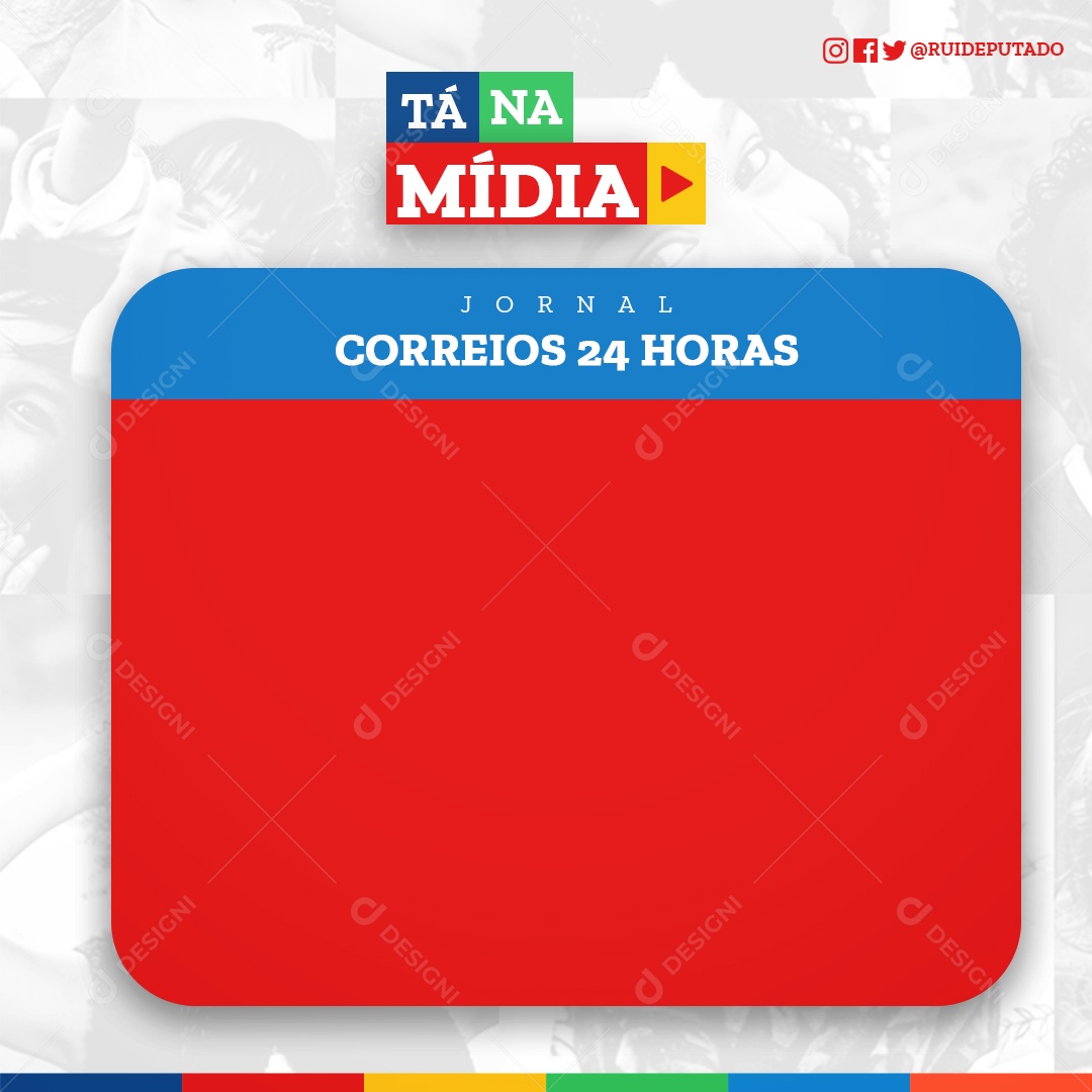 Social Media Tá na Mídia PSD Editavel