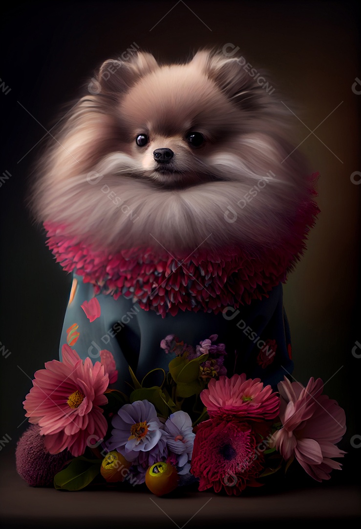 Ilustração de um cachorro filhote