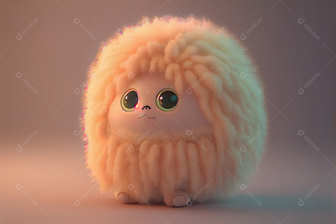 Ilustração brinquedo de pelúcia fofo