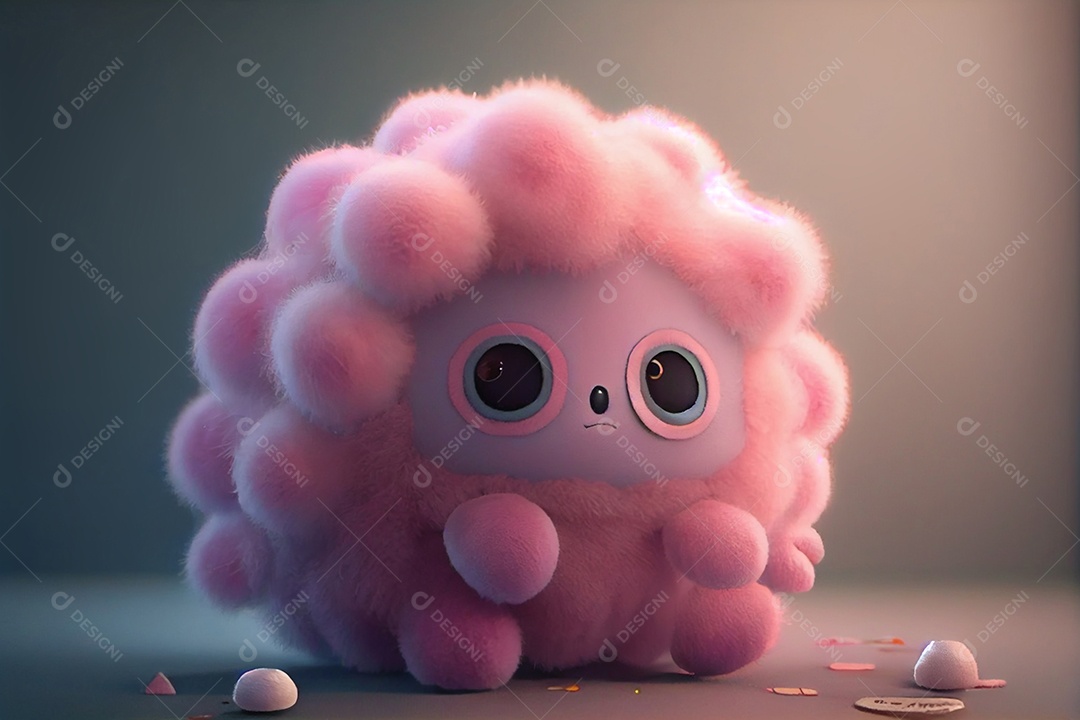 Ilustração brinquedo de pelúcia fofo