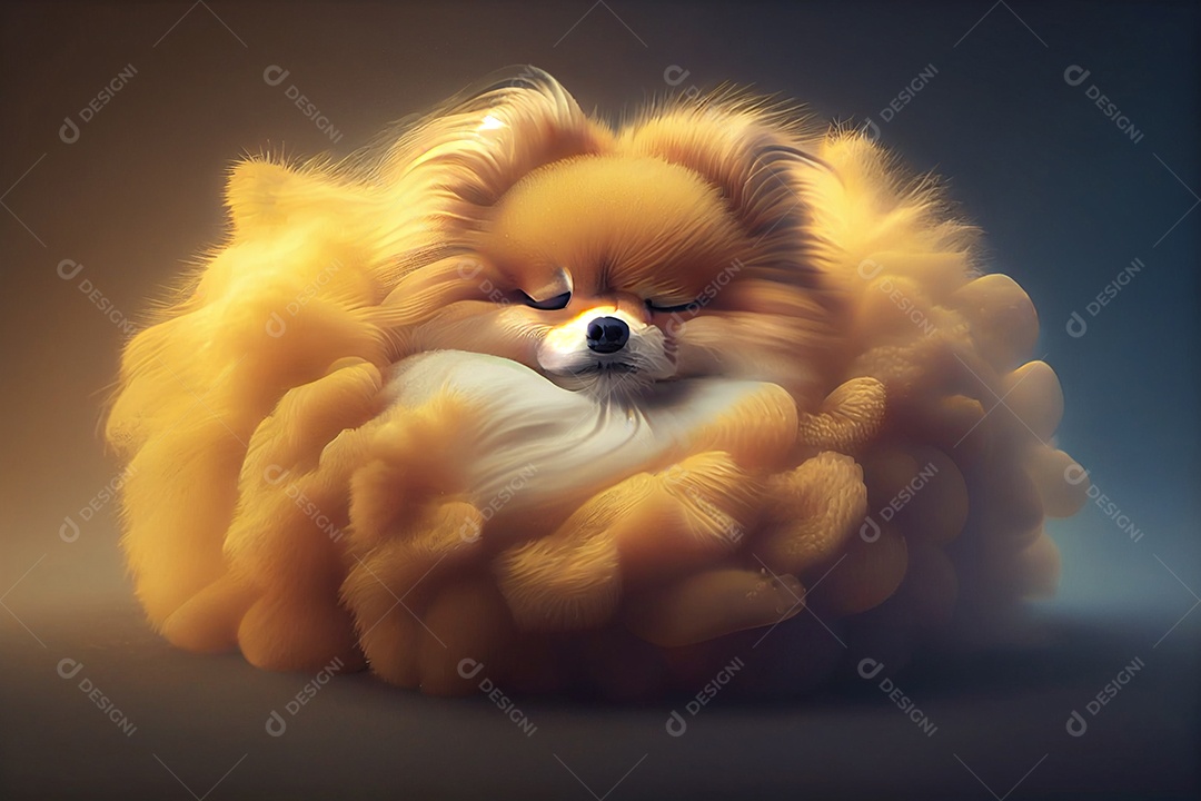 Ilustração filhote de cachorro fofo