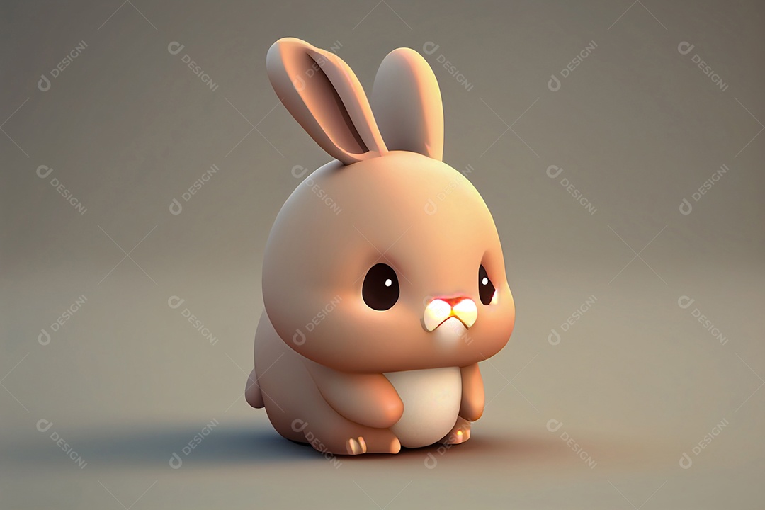 Lindo desenho animado de animal feliz