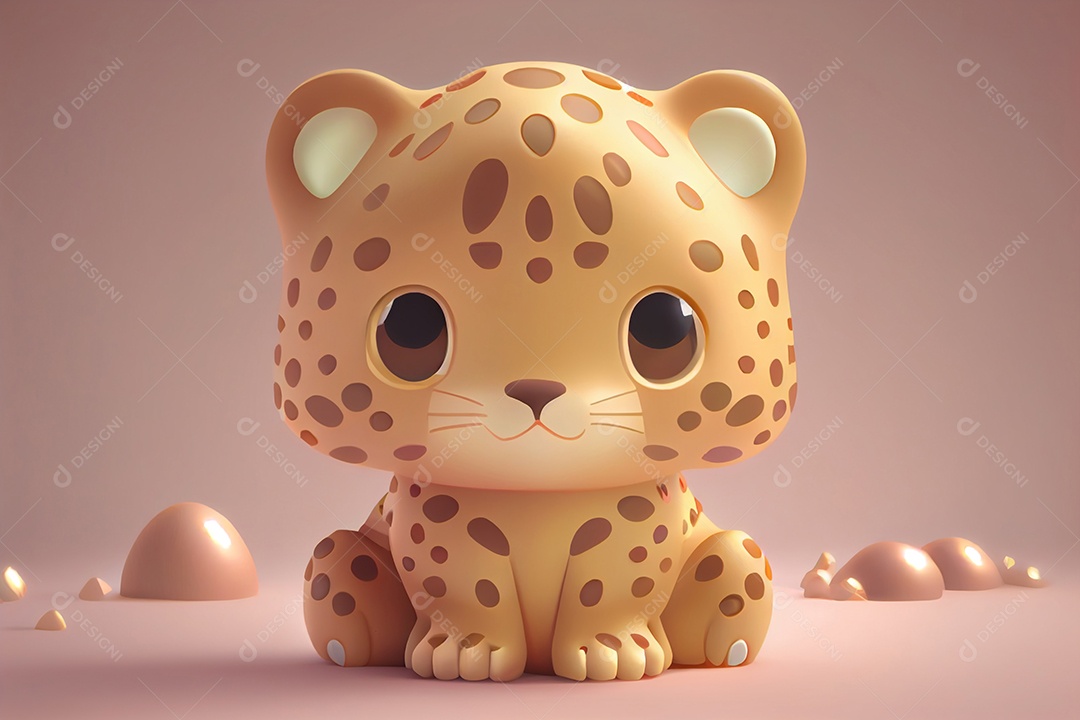 Lindo desenho animado de sentado feliz