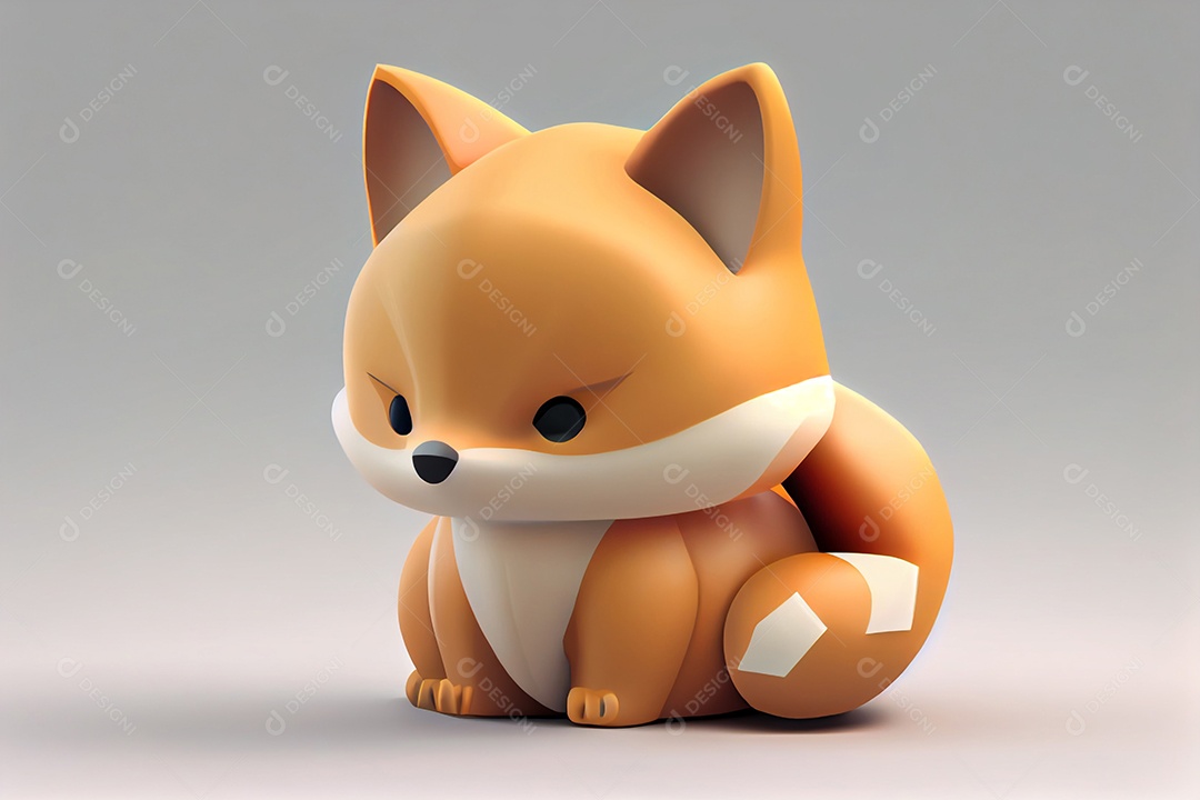 Lindo desenho animado de animal feliz