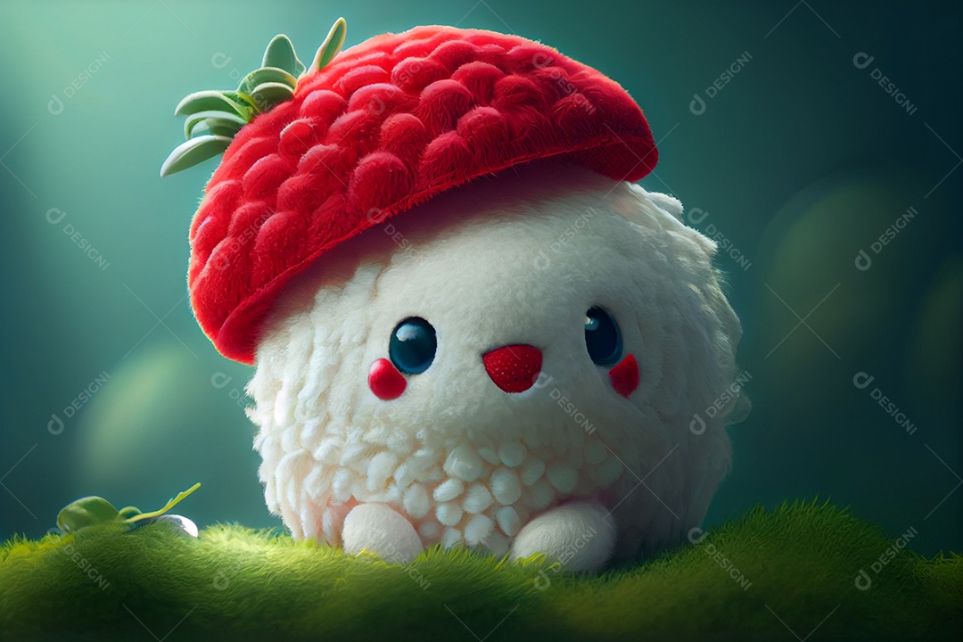 Lindo desenho animado de animal feliz