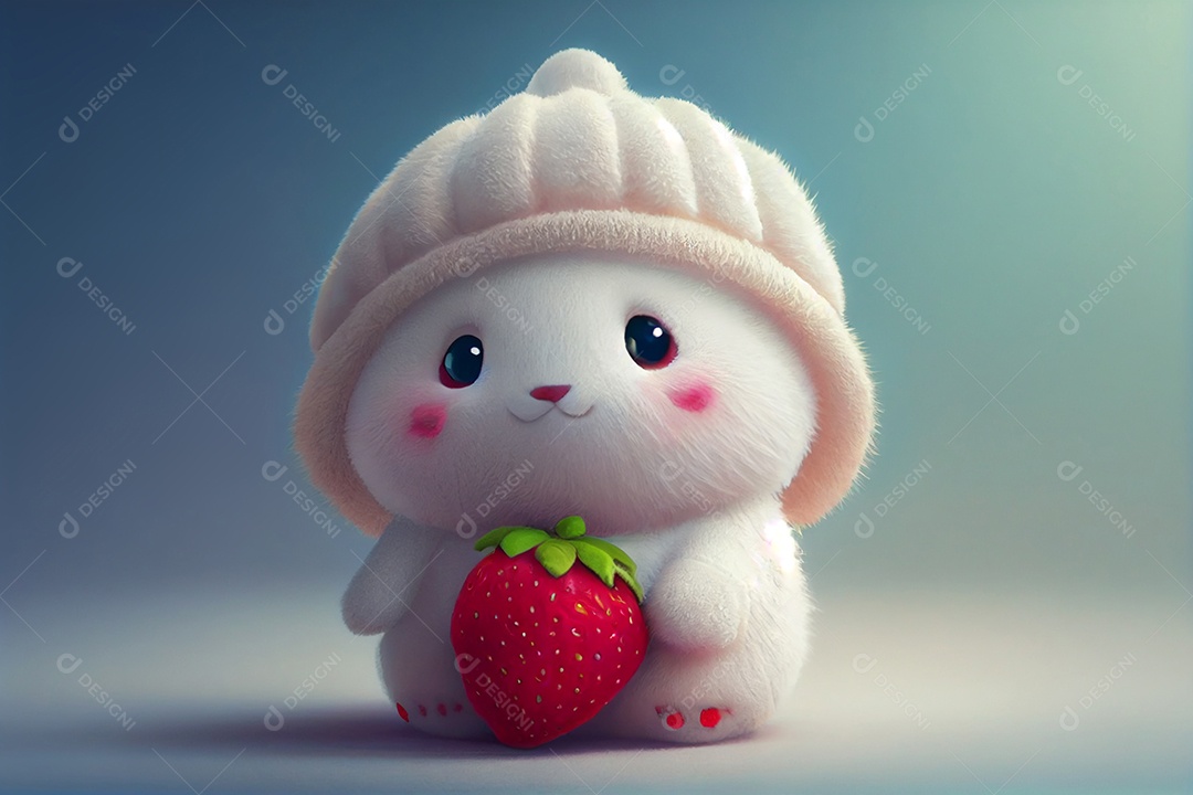 Lindo desenho animado de animal feliz