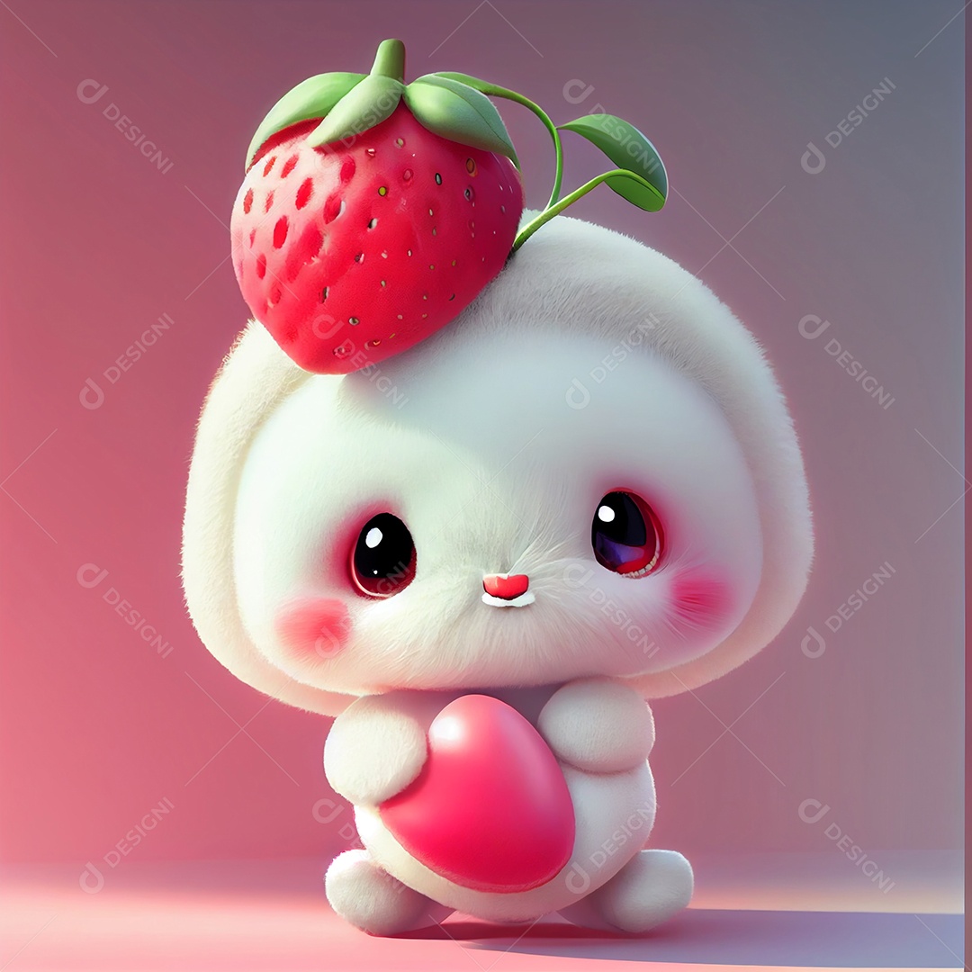 Lindo desenho animado de animal feliz