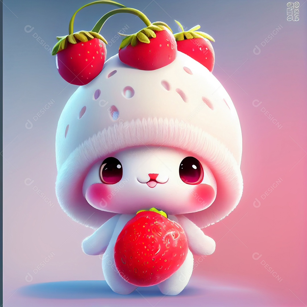 Lindo desenho animado de animal feliz