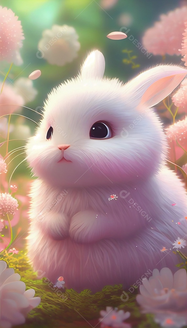 Lindo desenho animado de animal feliz