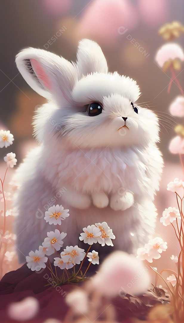 Lindo desenho animado de animal feliz