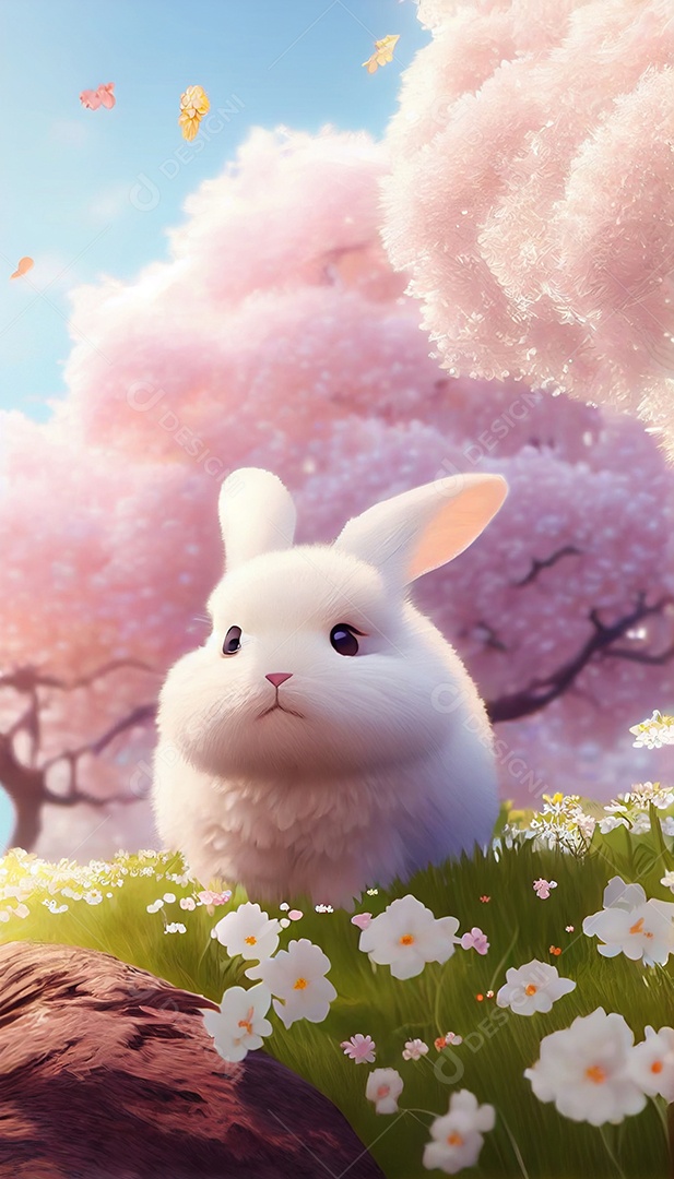 Lindo desenho animado de animal feliz