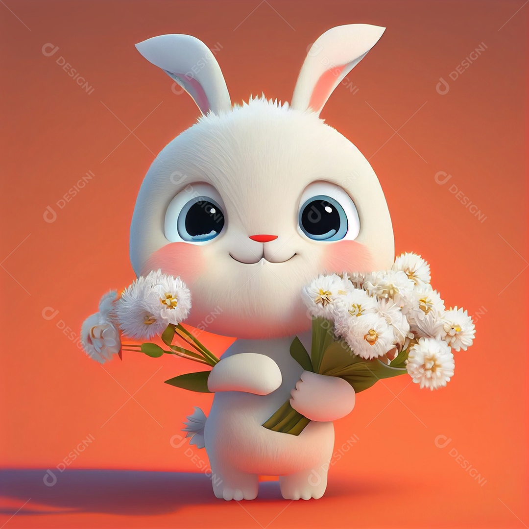 Lindo desenho animado de animal feliz