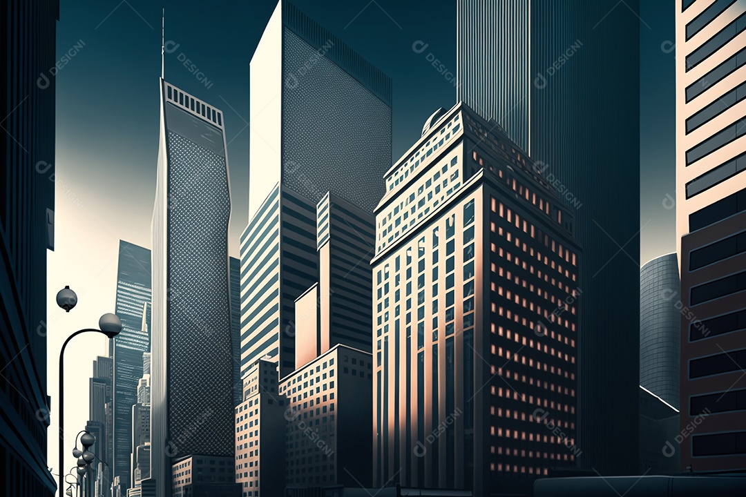 Vista de prédios corporativos