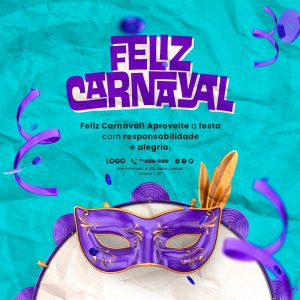 Social Media Carnaval 21 de Fevereiro PSD Editável
