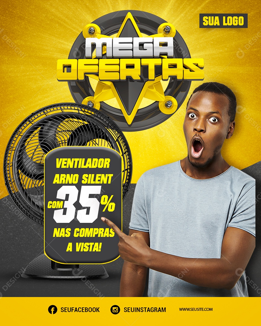 Mega Offers Come Check Out Editable Social Media PSD