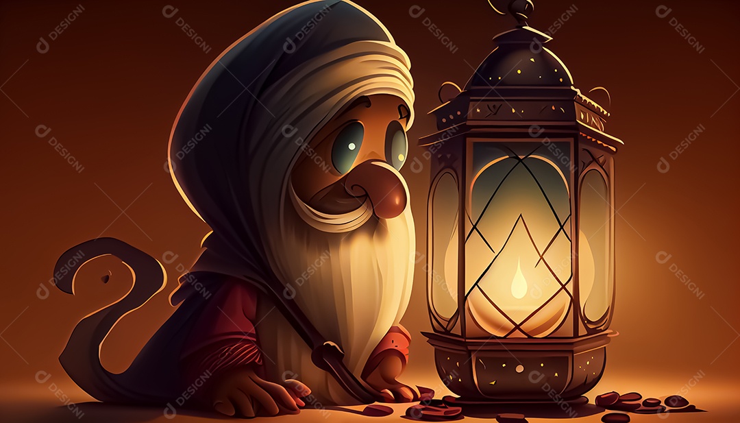 Ramadan Mubarak cartoon Ramadan o tempo sagrado para oração