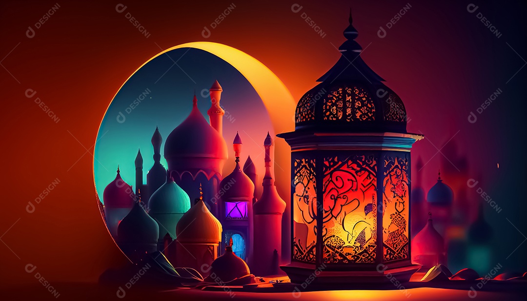 Ramadan Mubarak cartoon Ramadan o tempo sagrado para oração