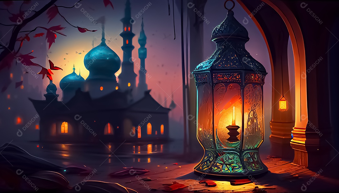 Ramadan Mubarak cartoon Ramadan o tempo sagrado para oração