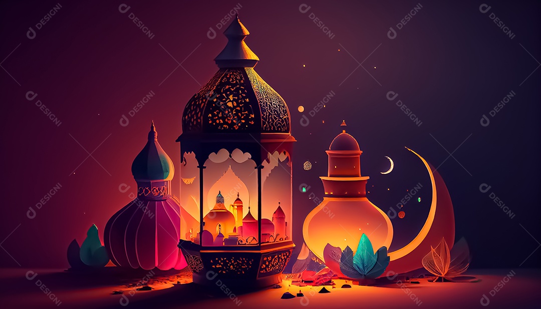Ramadan Mubarak cartoon Ramadan o tempo sagrado para oração