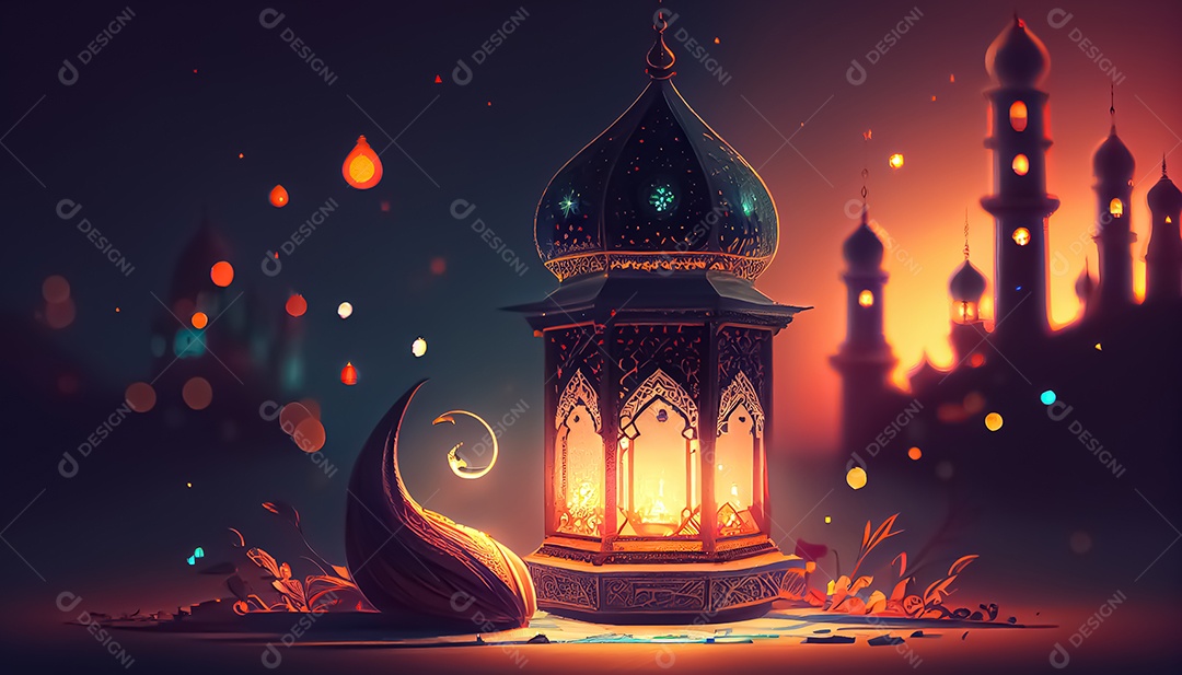 Ramadan Mubarak cartoon Ramadan o tempo sagrado para oração