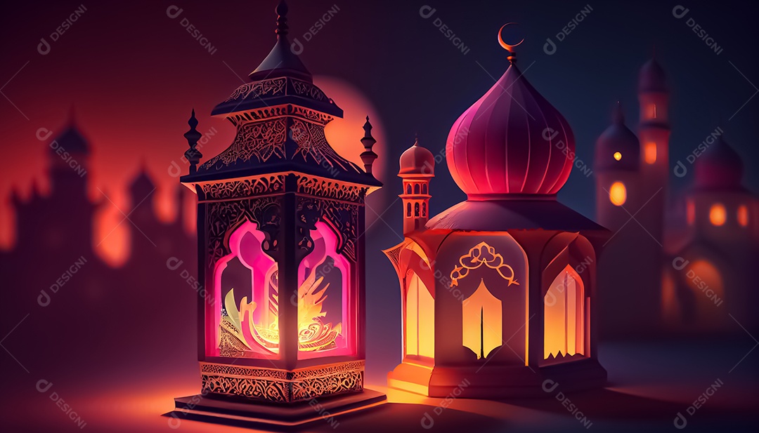 Ramadan Mubarak cartoon Ramadan o tempo sagrado para oração