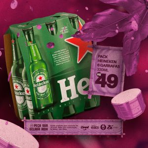 Social Media Pack Heineken 6 Garrafas 330Ml 49,00 Cervejaria Carnaval PSD Editável