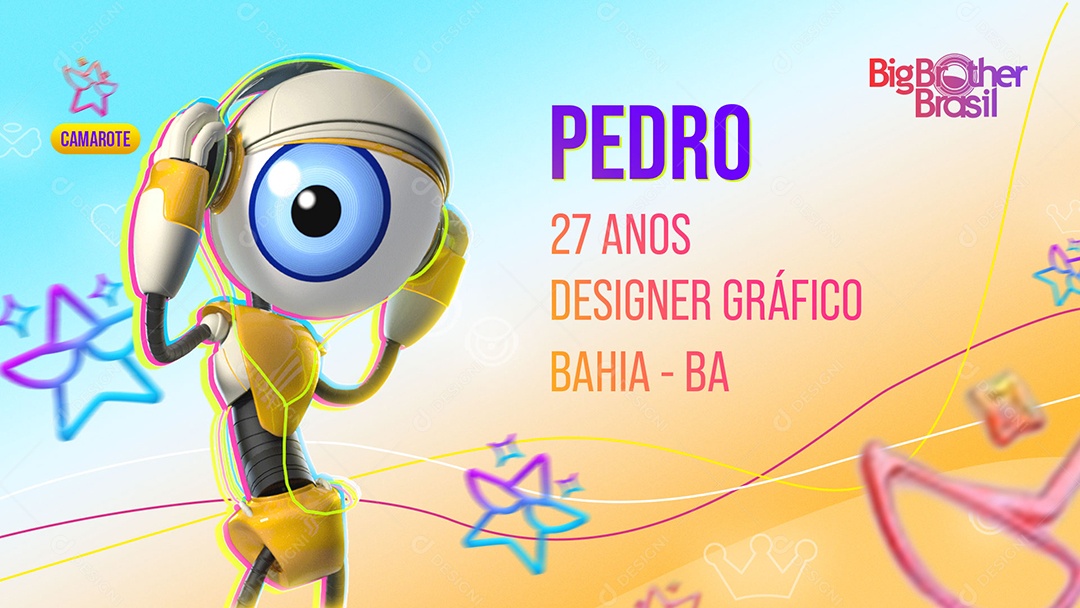 Banner Camarote Big Brother Brasil Reality Show Social Media PSD Editável