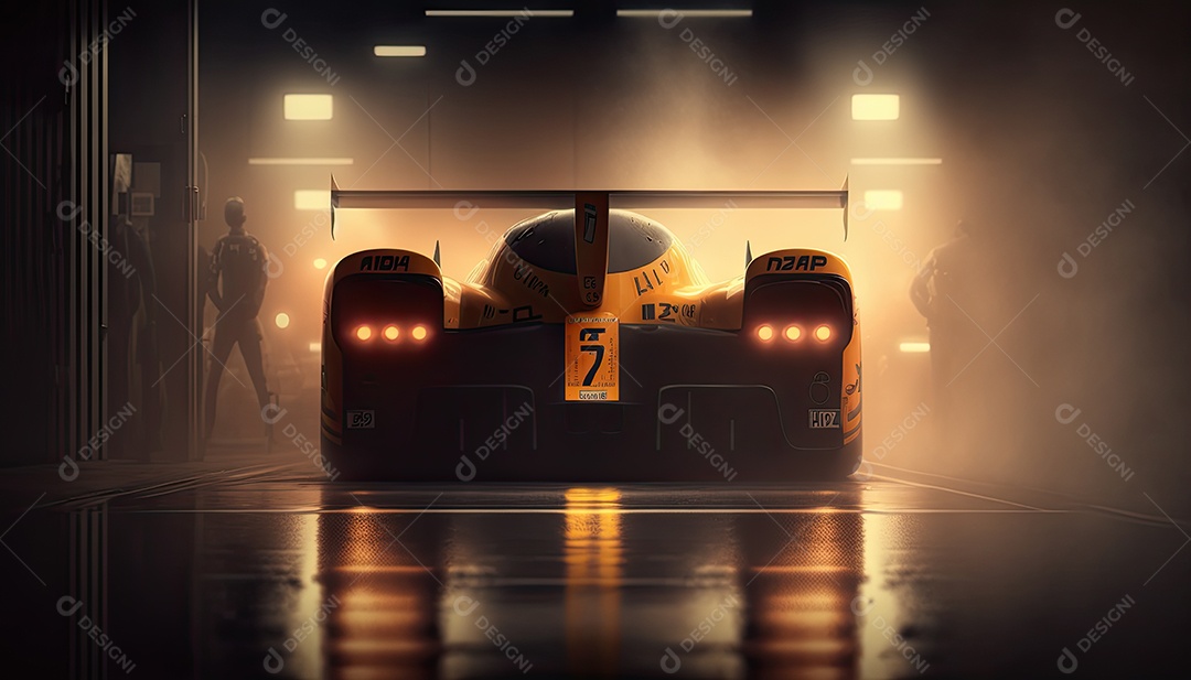 ilustração de carro de corrida