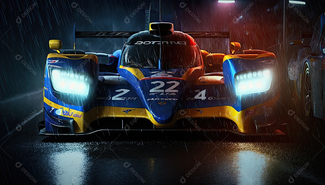 ilustração de carro de corrida