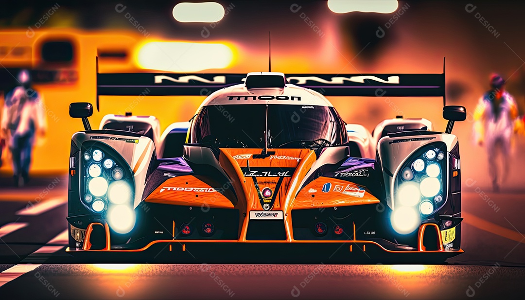 ilustração de carro de corrida