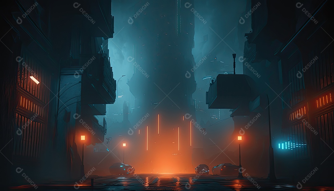 Cidade futurista, Jogo, cidade cyberpunk