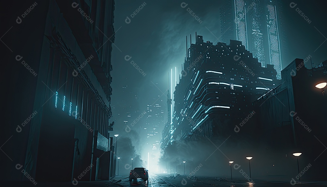 Cidade futurista, Jogo, cidade cyberpunk