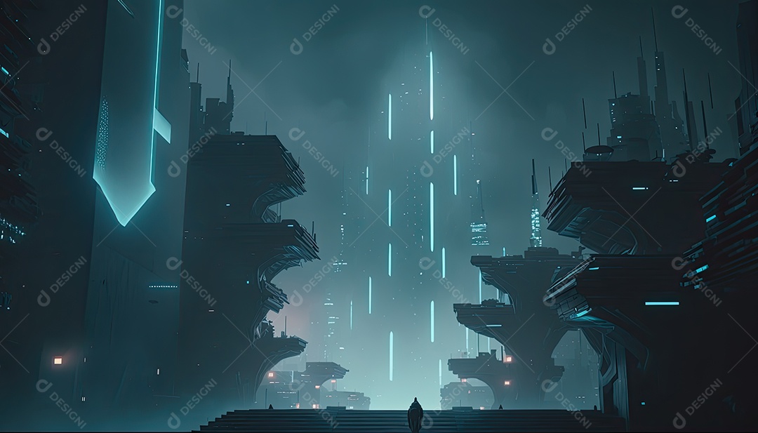 Cidade futurista, Jogo, cidade cyberpunk