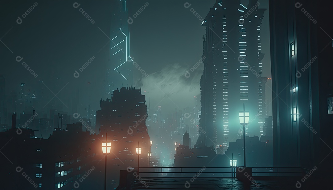 Cidade futurista, Jogo, cidade cyberpunk
