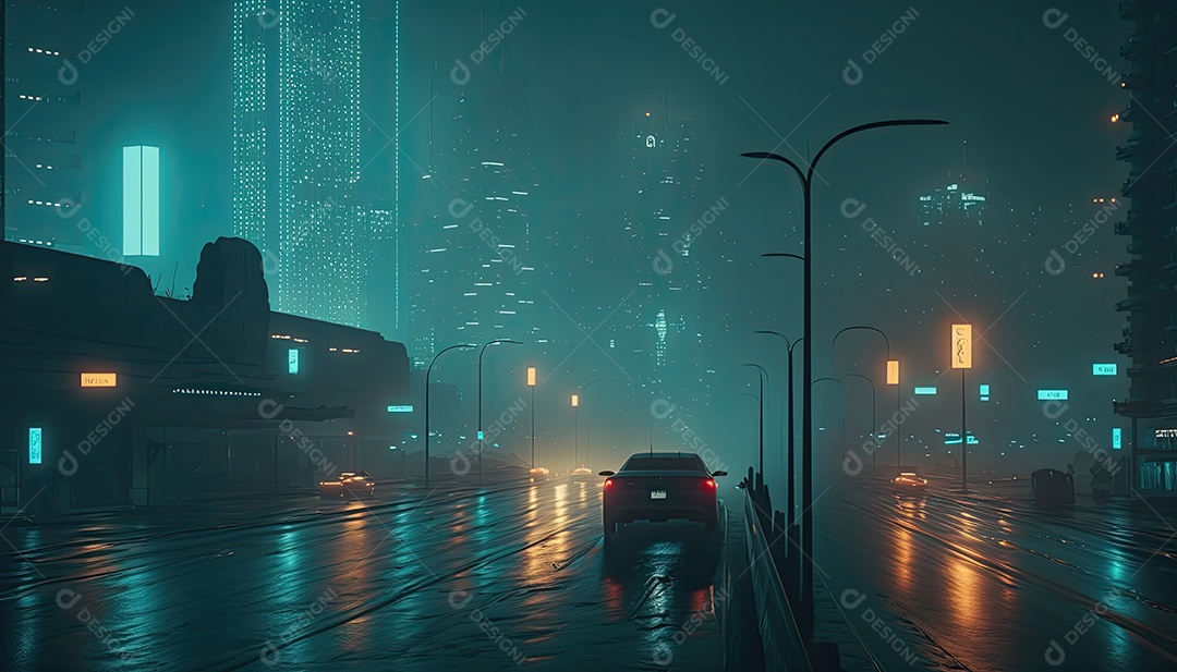 Cidade futurista, Jogo, cidade cyberpunk