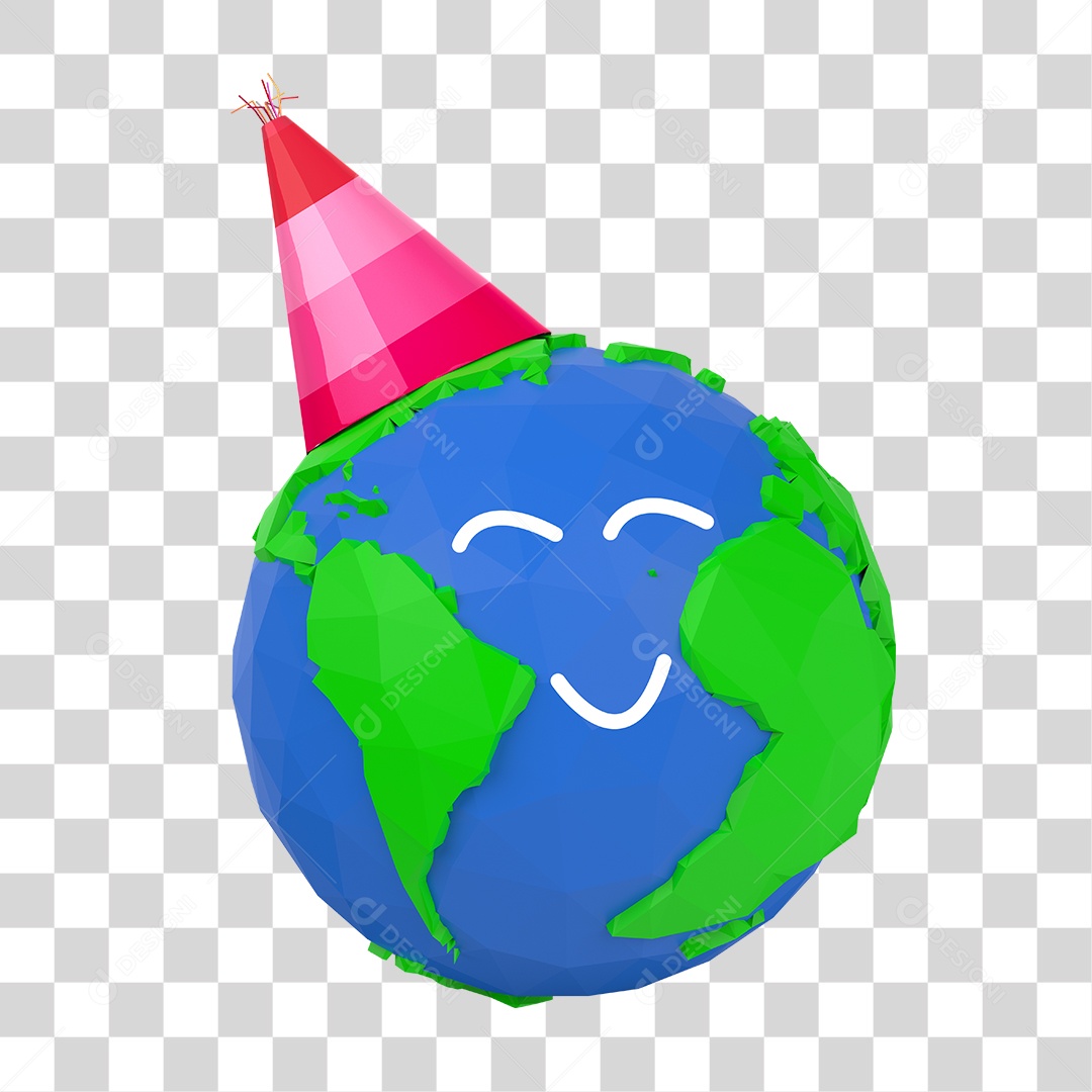 Dia da Terra Planeta Terra Com Chapéu PNG