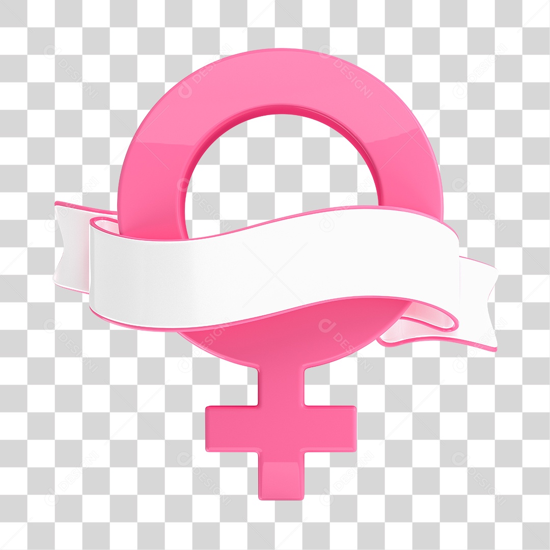 Símbolo Feminino Dia Internacional da Mulher PNG