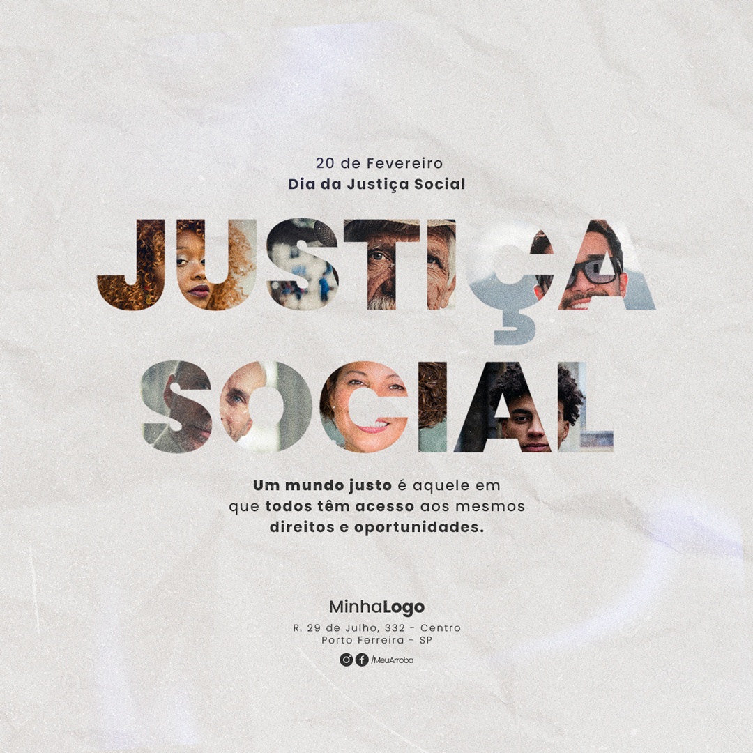 Social Media Dia da Justiça PSD Editável