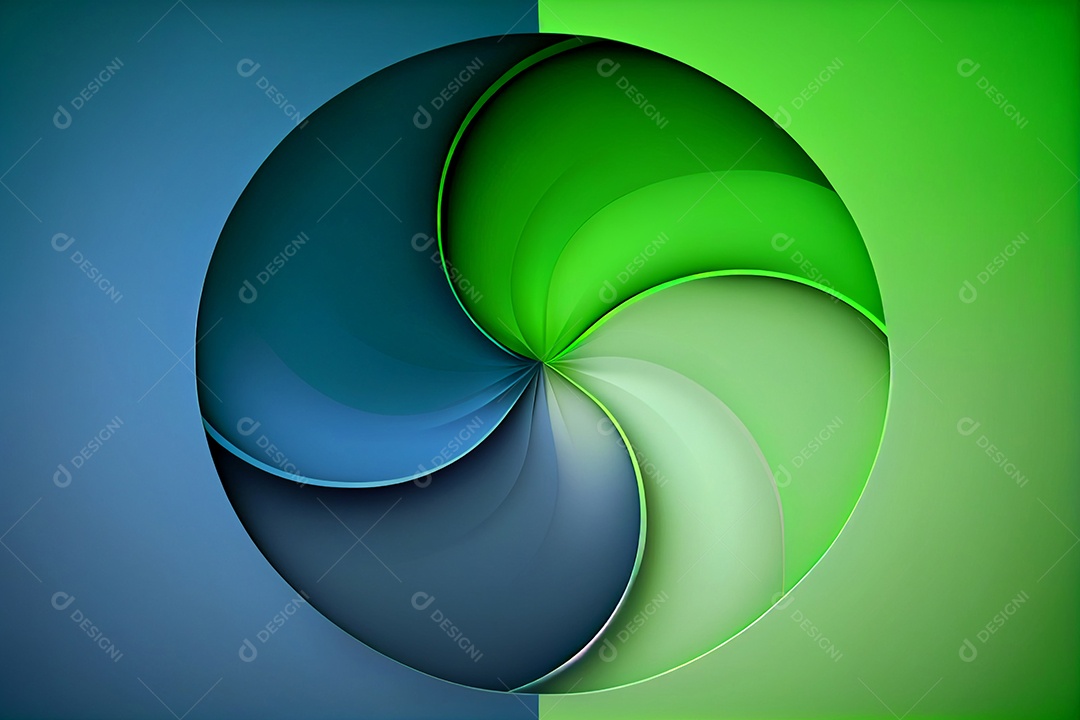 Ilustração espiral colorido