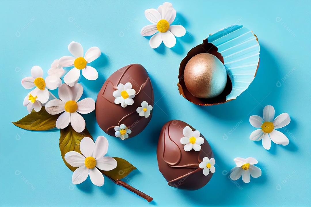 Ovos da páscoa doces comida alimento sobre fundo isolado