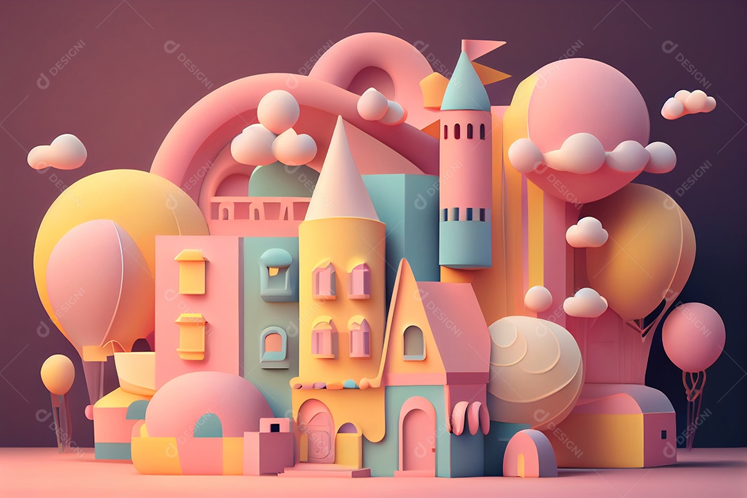 ilustração 3D de desenho