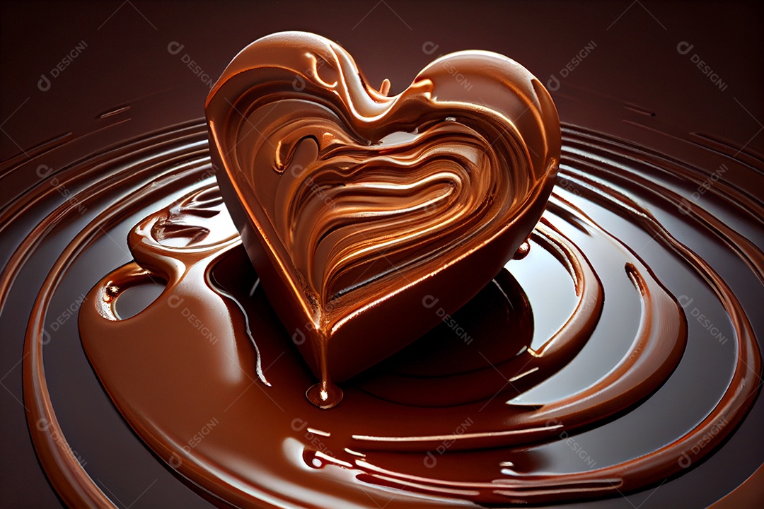 Chocolate em formato de coração